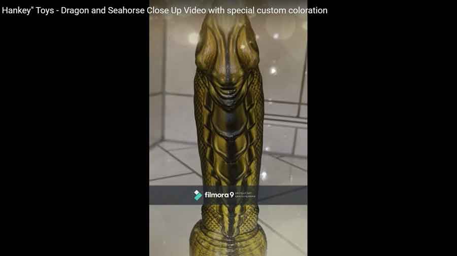 “Mr. Hankey” Toys – Dragon and Seahorse Close Up Video with special custom coloration
